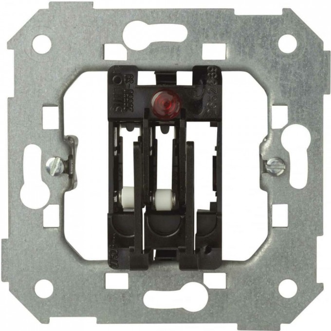 Simon Переключатель карточный, 2 микровыключателя, 6А 250В, с индикацией, С26550-0039 16481659